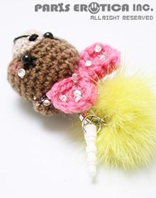 Amigurumi earphone jack accessory