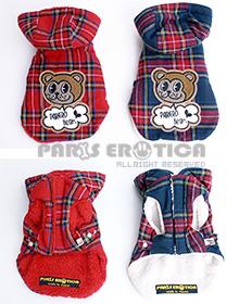 TARTAN & BOA REVERSIBLE COAT