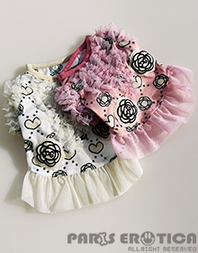 PG Camellia puff-sleeved Tee